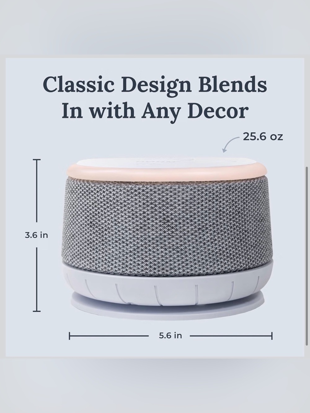 YOGASLEEP Dohm Nova White Noise Sound Machine, Better Sleep for Babies & Adults. - Picture 3 of 4